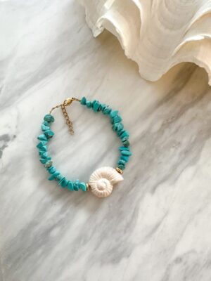 Γυναικείο Χειροποίητο  Βραχιόλι –  Ceramic Snail 