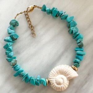 Γυναικείο Χειροποίητο  Βραχιόλι –  Ceramic Snail 